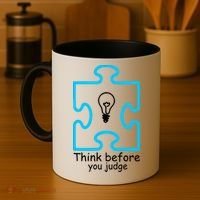 Think Before You Judge Autism Awareness  Coffee Mug thumb 4