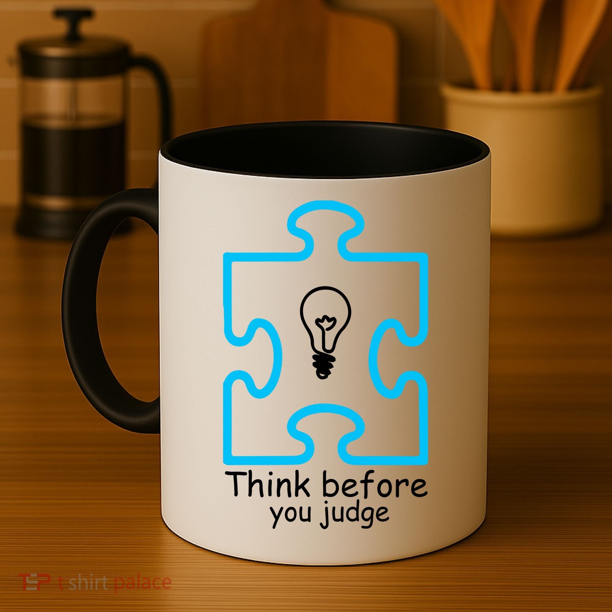 Think Before You Judge Autism Awareness  Coffee Mug