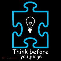 Think Before You Judge Autism Awareness  Ornament thumb 1