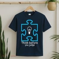 Think Before You Judge Autism Awareness  T-Shirt thumb 2