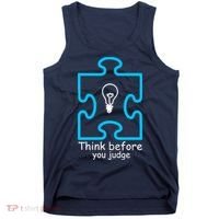 Think Before You Judge Autism Awareness  Tank Top thumb 0
