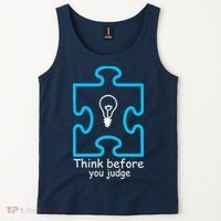 Think Before You Judge Autism Awareness  Tank Top thumb 2
