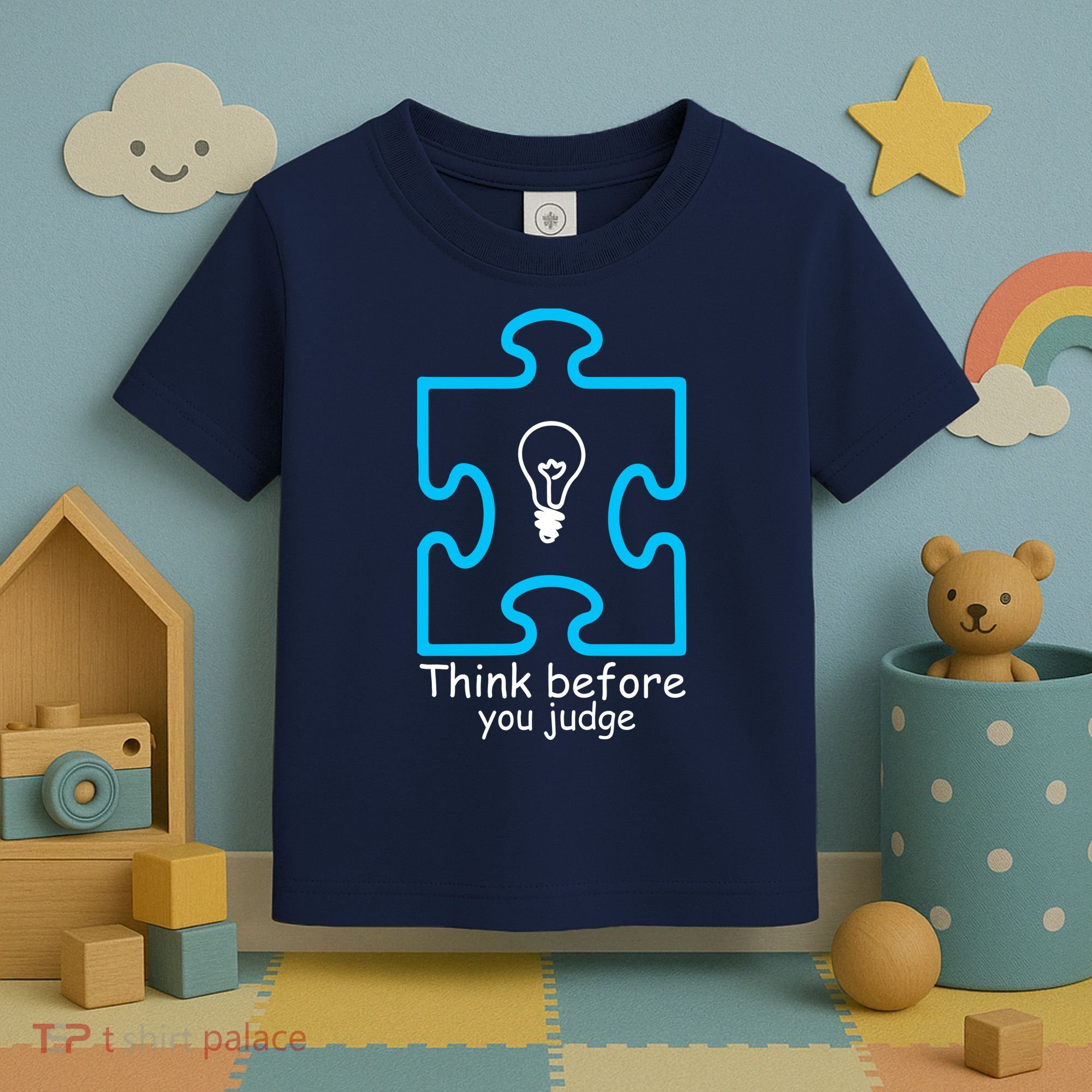 Think Before You Judge Autism Awareness  Toddler T-Shirt