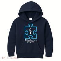 Think Before You Judge Autism Awareness  Kids Hoodie thumb 0