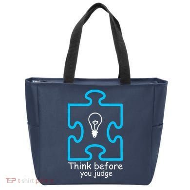 Think Before You Judge Autism Awareness  Tote Bag