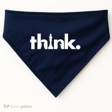 Think Chess Lover King Knight Rook USA-Made Doggie Bandana