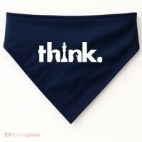 Think Chess Lover King Knight Rook USA-Made Doggie Bandana thumb 0