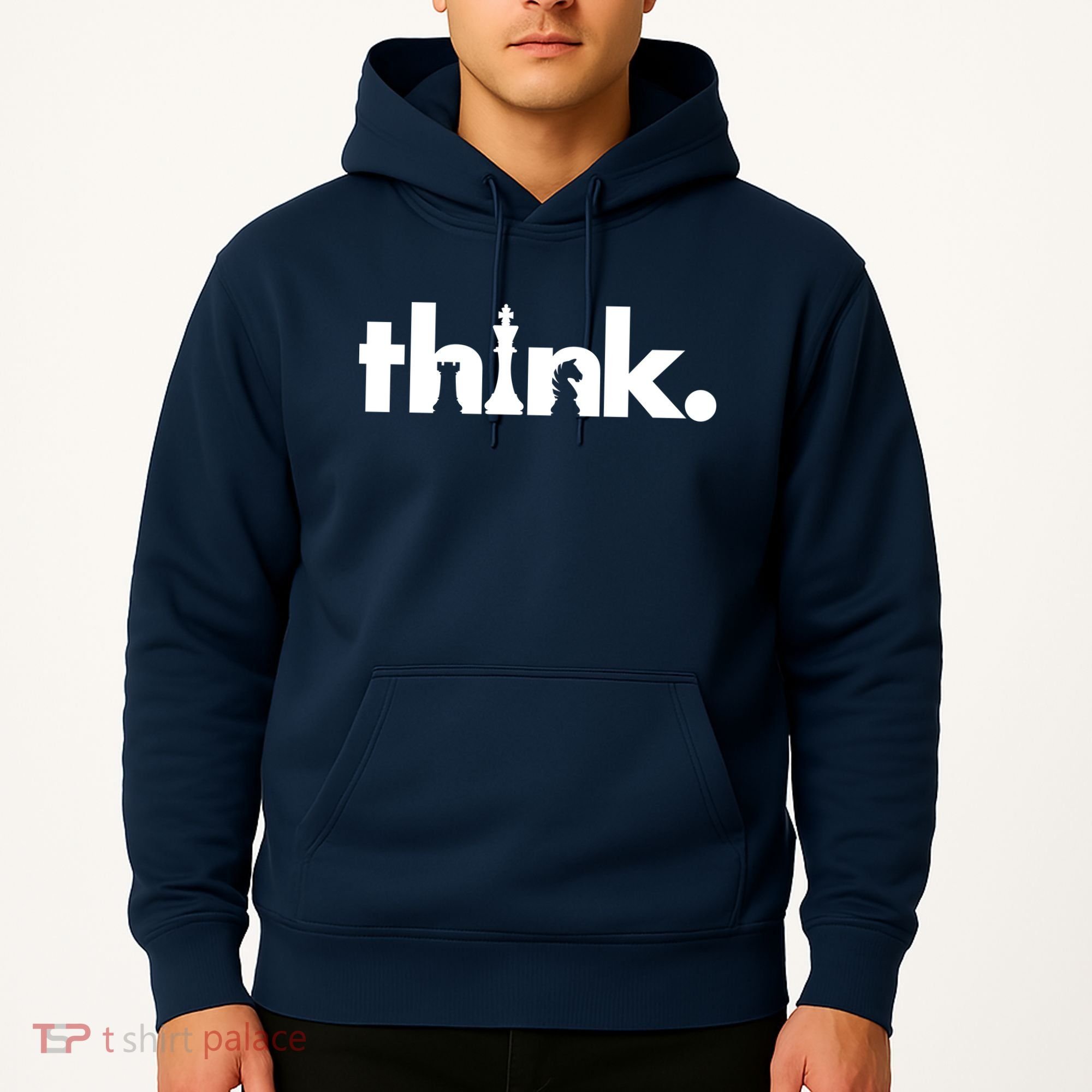 Think Chess Lover King Knight Rook Hoodie