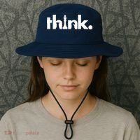 Think Chess Lover King Knight Rook Bucket Hat thumb 3