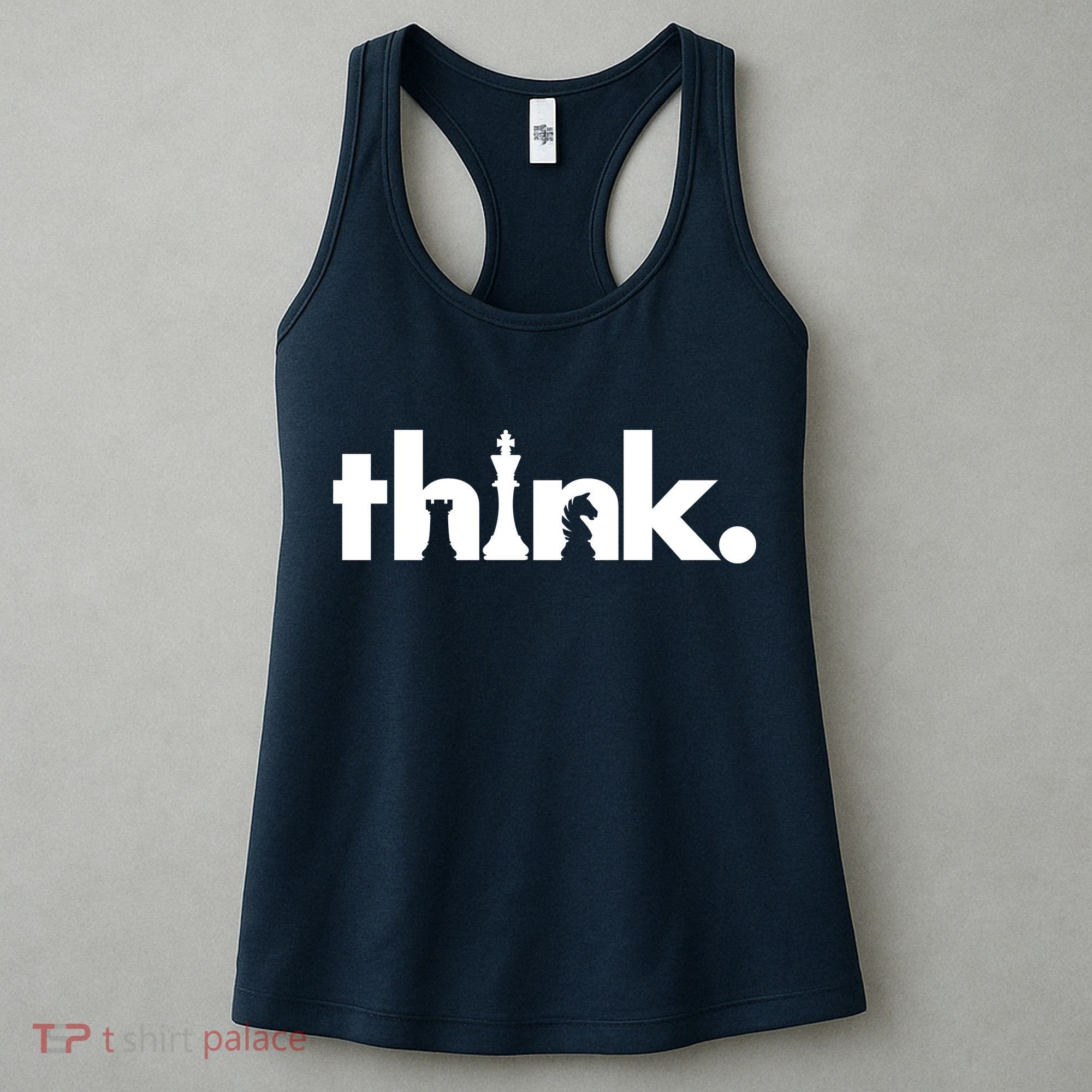 Think Chess Lover King Knight Rook Women's Tank Top