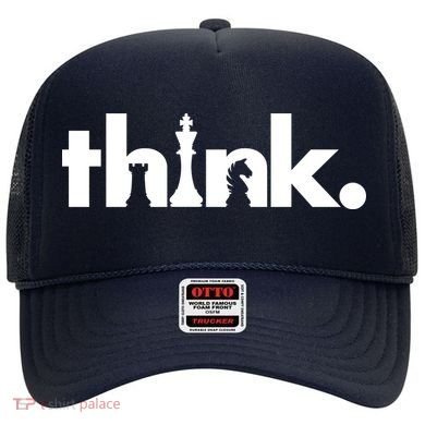 Think Chess Lover King Knight Rook Hat