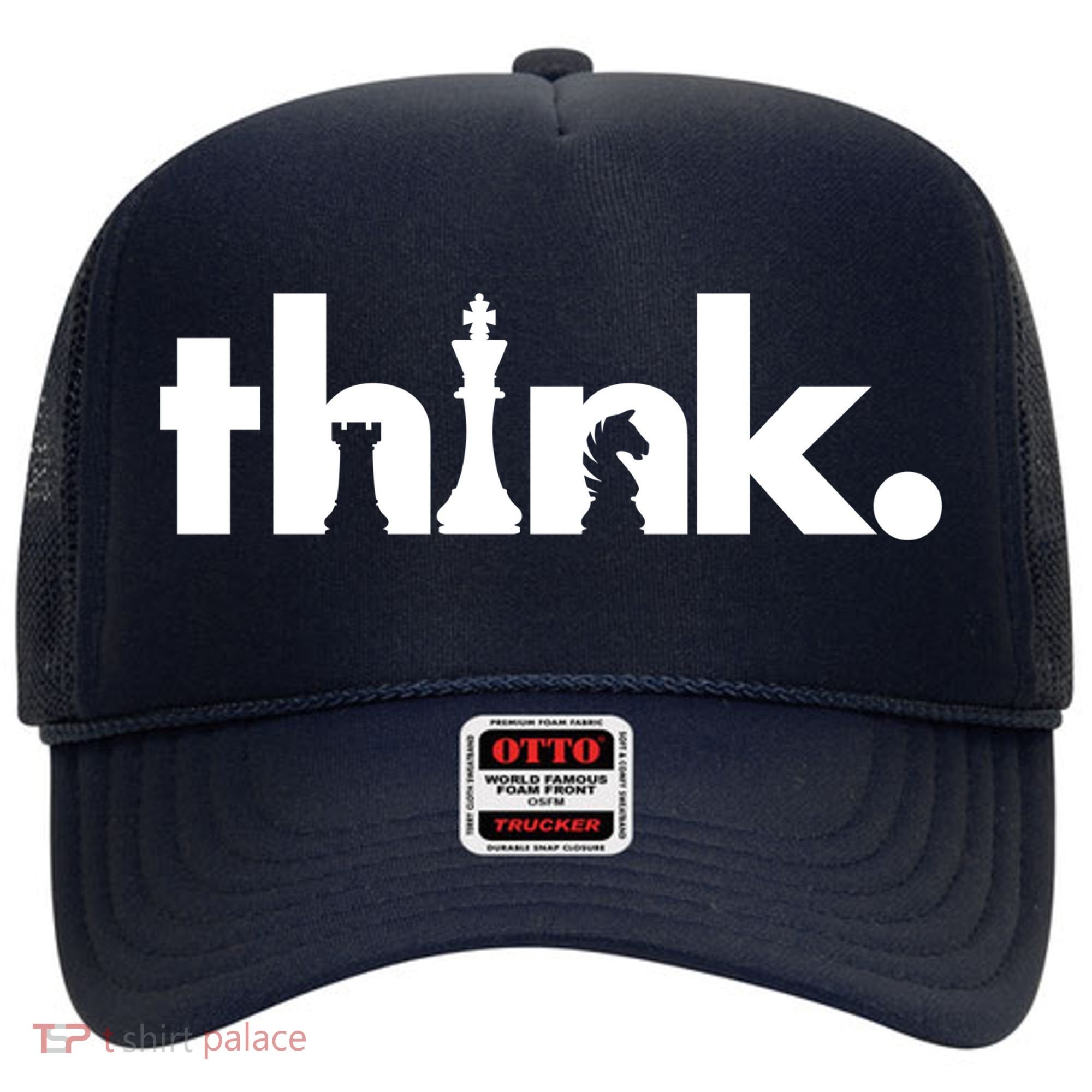 Think Chess Lover King Knight Rook Hat