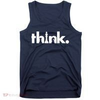 Think Chess Lover King Knight Rook Tank Top thumb 0