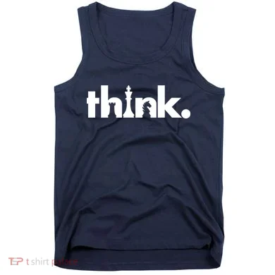 Think Chess Lover King Knight Rook Tank Top