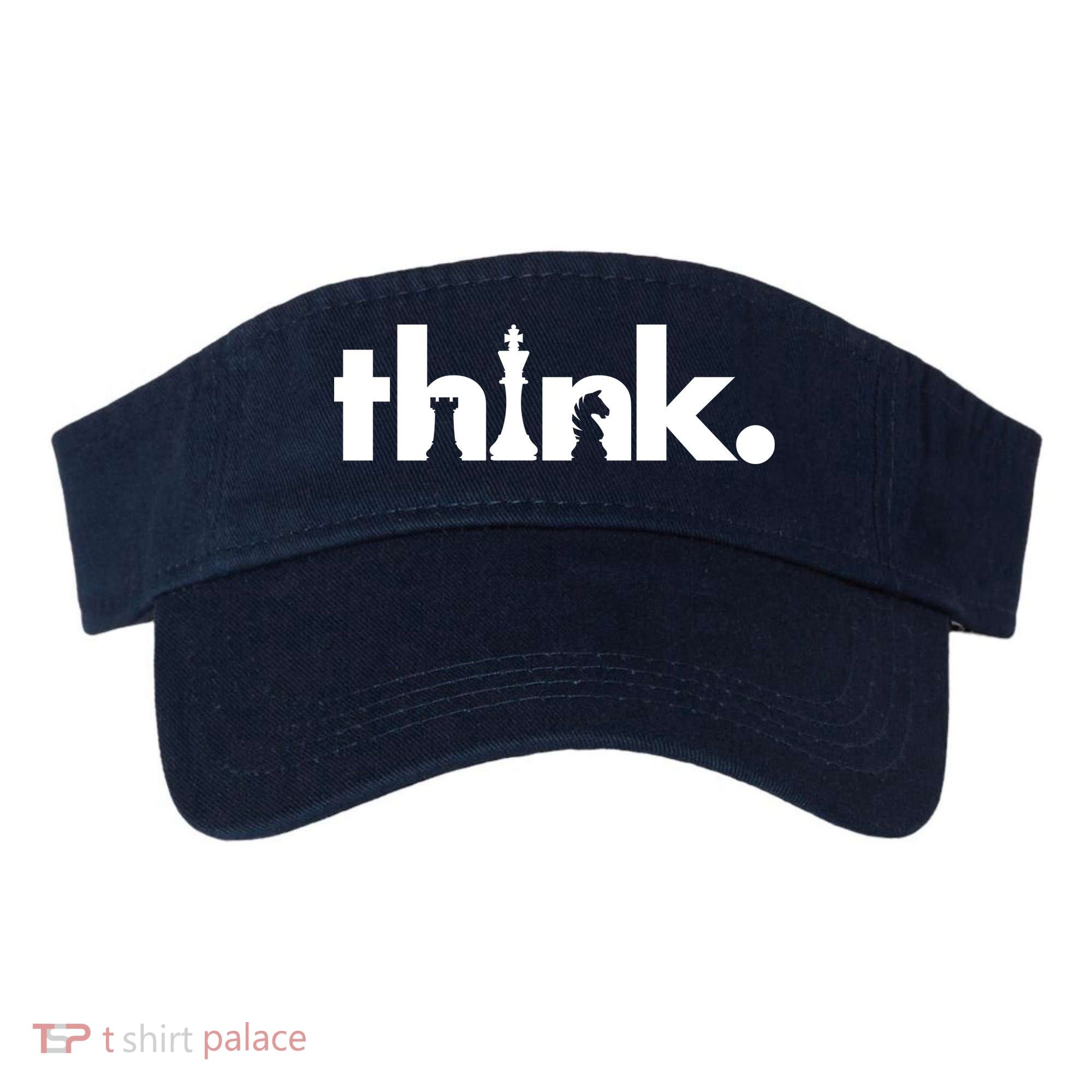 Think Chess Lover King Knight Rook Visor
