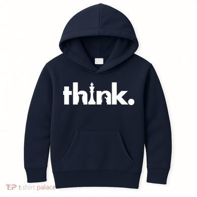 Think Chess Lover King Knight Rook Kids Hoodie