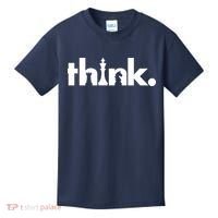 Think Chess Lover King Knight Rook Kids T-Shirt thumb 0