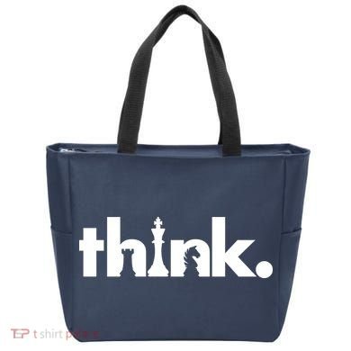 Think Chess Lover King Knight Rook Tote Bag
