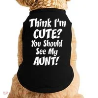 Think I'm Cute? See My Auntie Doggie Tank thumb 0