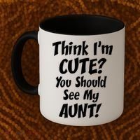 Think I'm Cute? See My Auntie Coffee Mug thumb 2