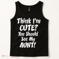Think I'm Cute? See My Auntie Tank Top thumb 2