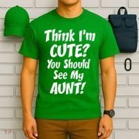 Think I'm Cute? See My Auntie T-Shirt thumb 6