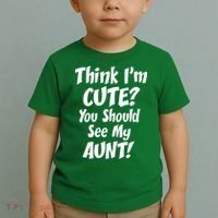 Think I'm Cute? See My Auntie Toddler T-Shirt thumb 2