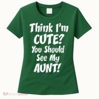 Think I'm Cute? See My Auntie Women's T-Shirt thumb 0