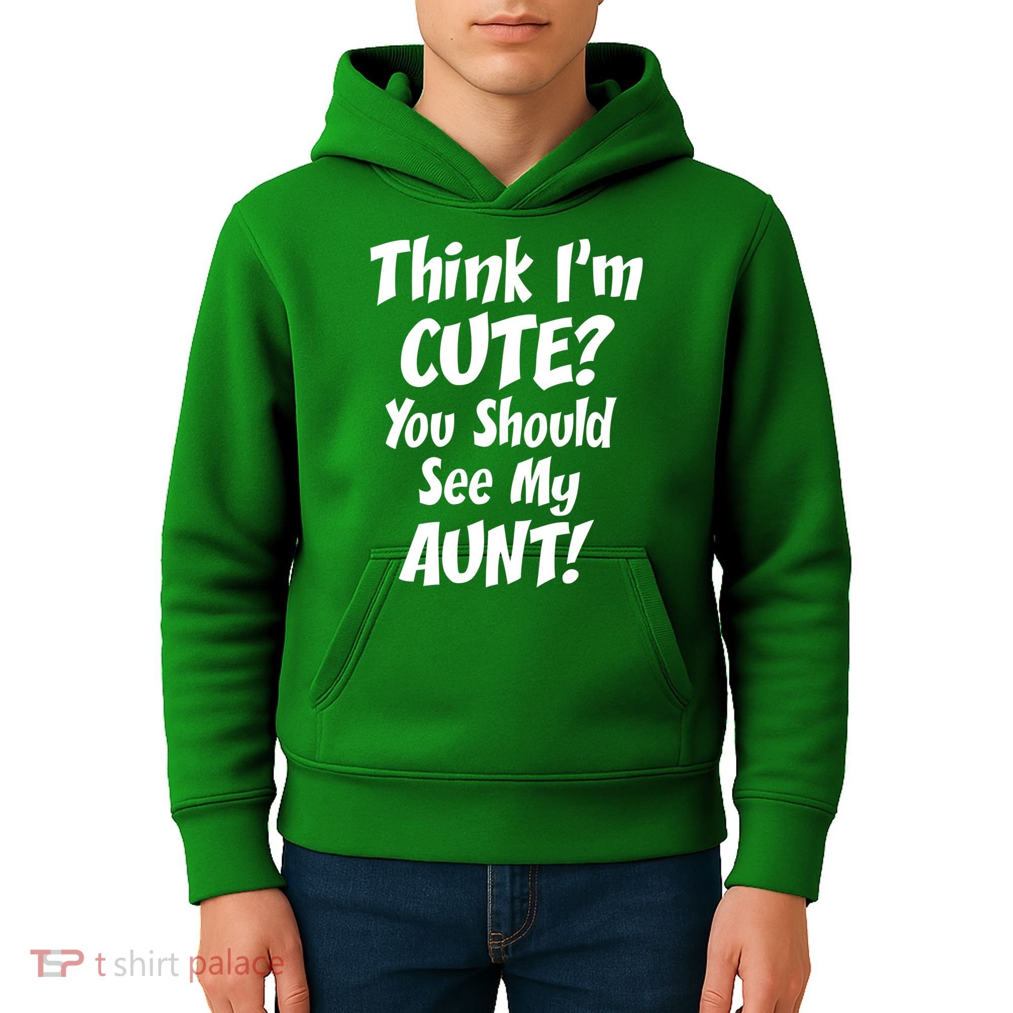 Think I'm Cute? See My Auntie Kids Hoodie