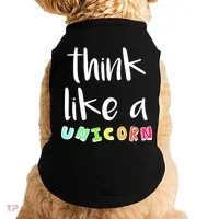 Think Like A Unicorn Doggie Tank thumb 0