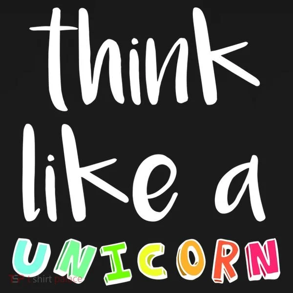 Think Like A Unicorn Doggie Tank