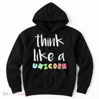 Think Like A Unicorn Hoodie thumb 0