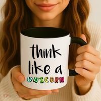 Think Like A Unicorn Coffee Mug thumb 3