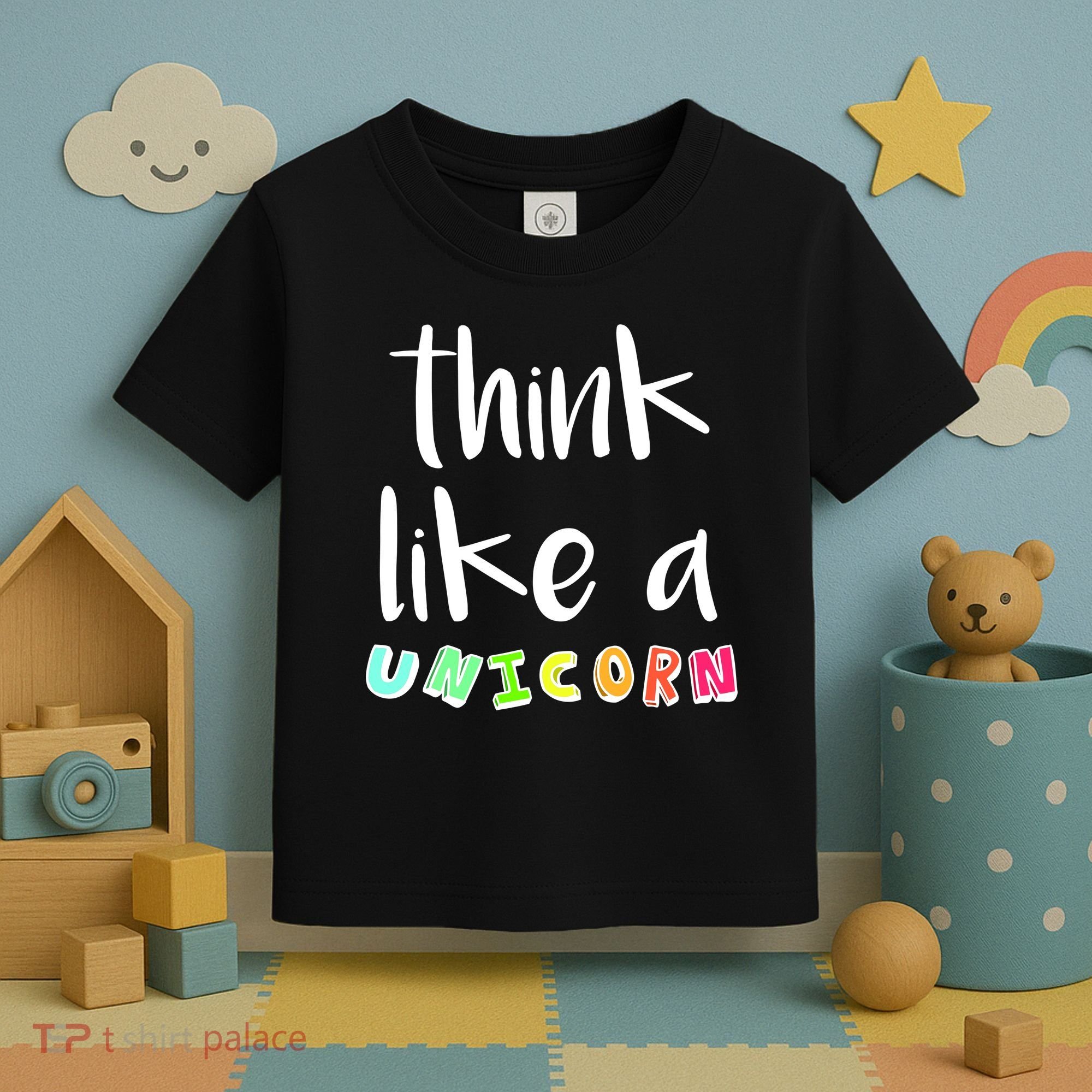 Think Like A Unicorn Toddler T-Shirt