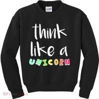 Think Like A Unicorn Kids Sweatshirt thumb 0