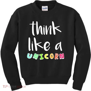 Think Like A Unicorn Kids Sweatshirt