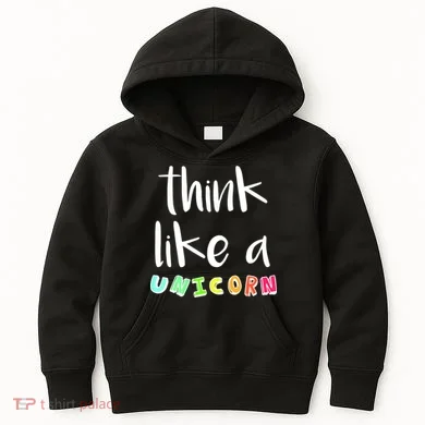 Think Like A Unicorn Kids Hoodie