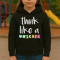 Think Like A Unicorn Kids Hoodie thumb 3