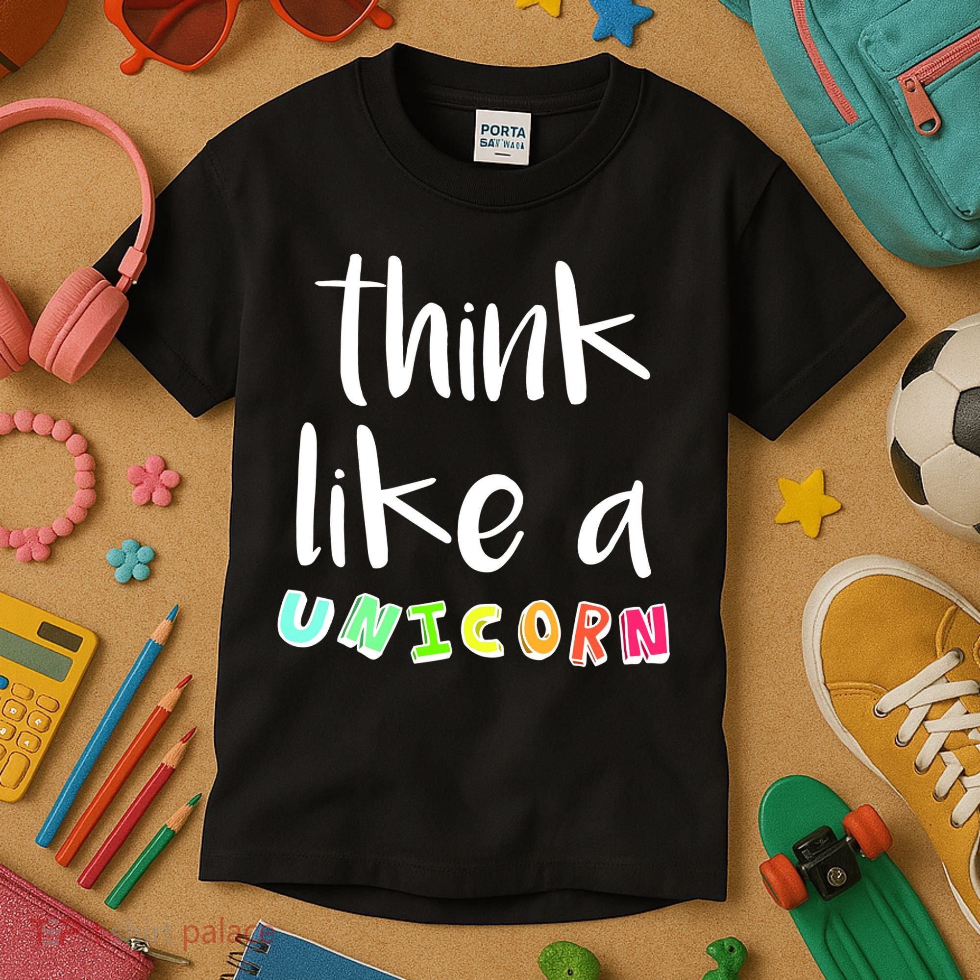 Think Like A Unicorn Kids T-Shirt