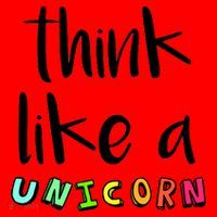 Think Like A Unicorn Santa Hat thumb 1