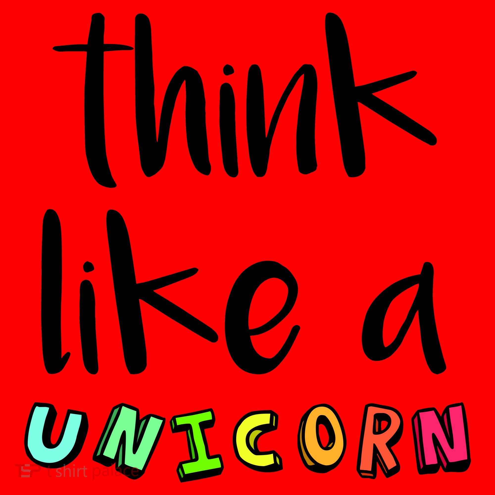 Think Like A Unicorn Santa Hat