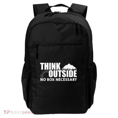 Think Outside No Box Necessary Backpack