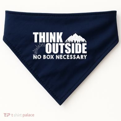 Think Outside No Box Necessary USA-Made Doggie Bandana