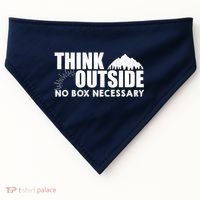 Think Outside No Box Necessary USA-Made Doggie Bandana thumb 0