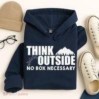 Think Outside No Box Necessary Hoodie thumb 4