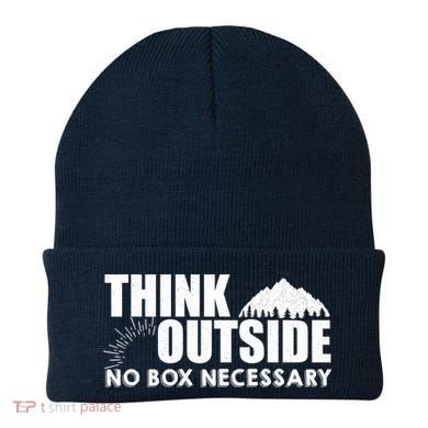Think Outside No Box Necessary Beanie