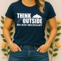 Think Outside No Box Necessary Women's T-Shirt thumb 2