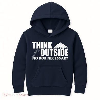 Think Outside No Box Necessary Kids Hoodie