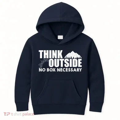 Think Outside No Box Necessary Kids Hoodie