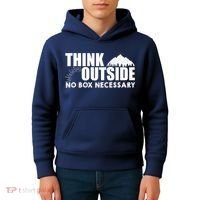 Think Outside No Box Necessary Kids Hoodie thumb 4